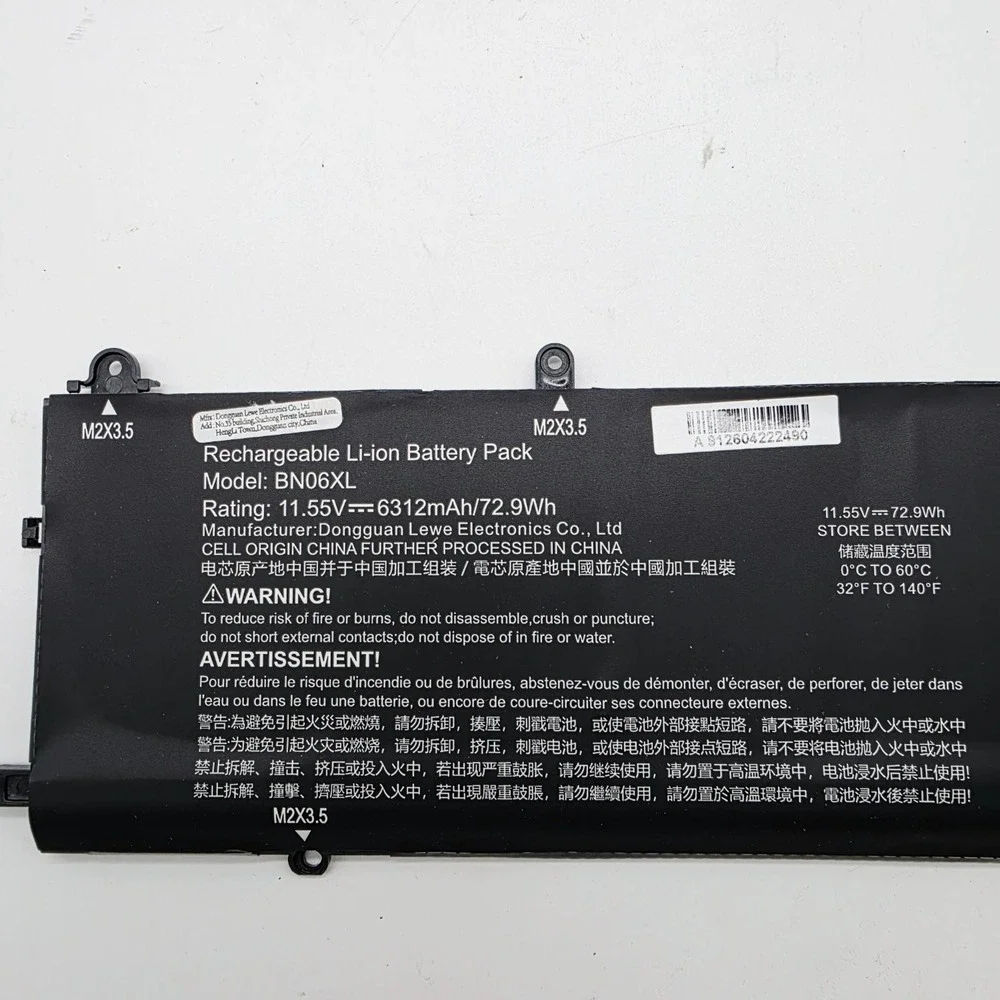 BN06XL Battery for HP Spectre X360 15-eb 15-EB0053DX 15-EB0043DX 11.55V 6312mAh